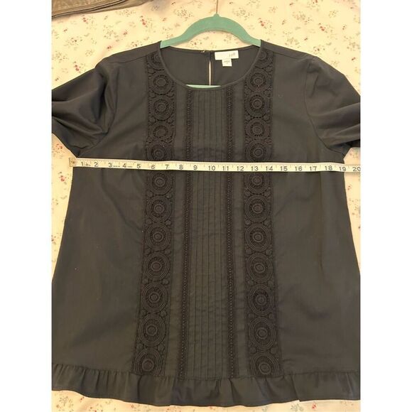 J. Jill Blouse Black Size Small EUC - Picture 6 of 9
